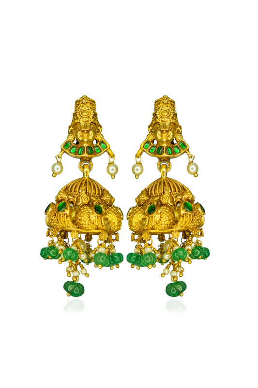 Lakshmi Pendant Set in 925 Silve